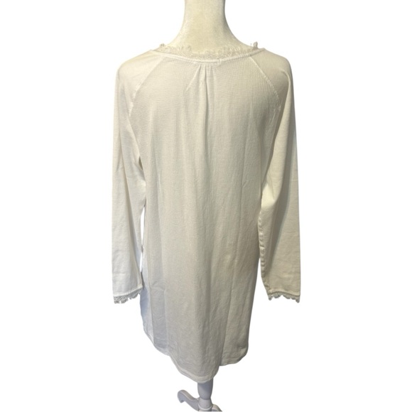 Skin Worldwide 100% Cotton Waffle Knit Night Dress - Picture 6 of 11